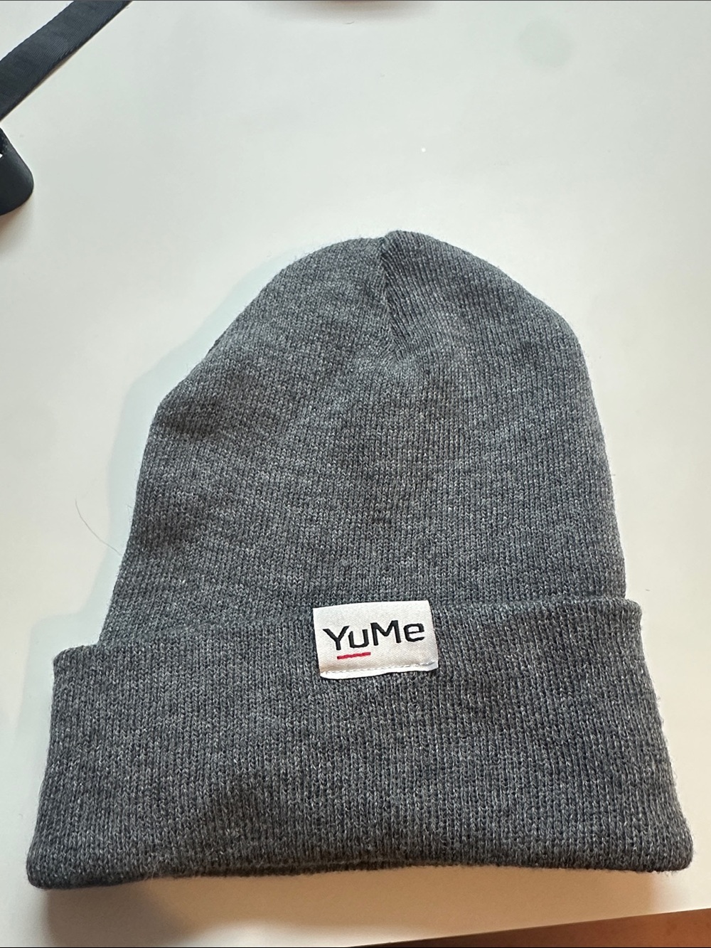 Women's Heather Gray Knit Cuff Beanie